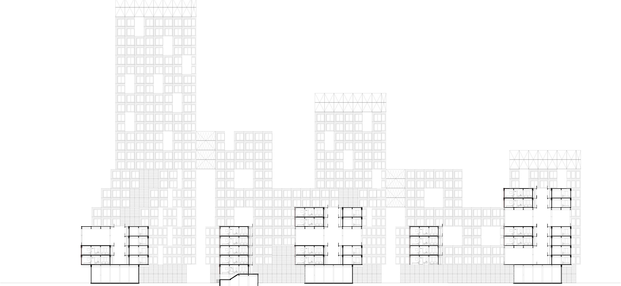 100 Babylon — Building Section
