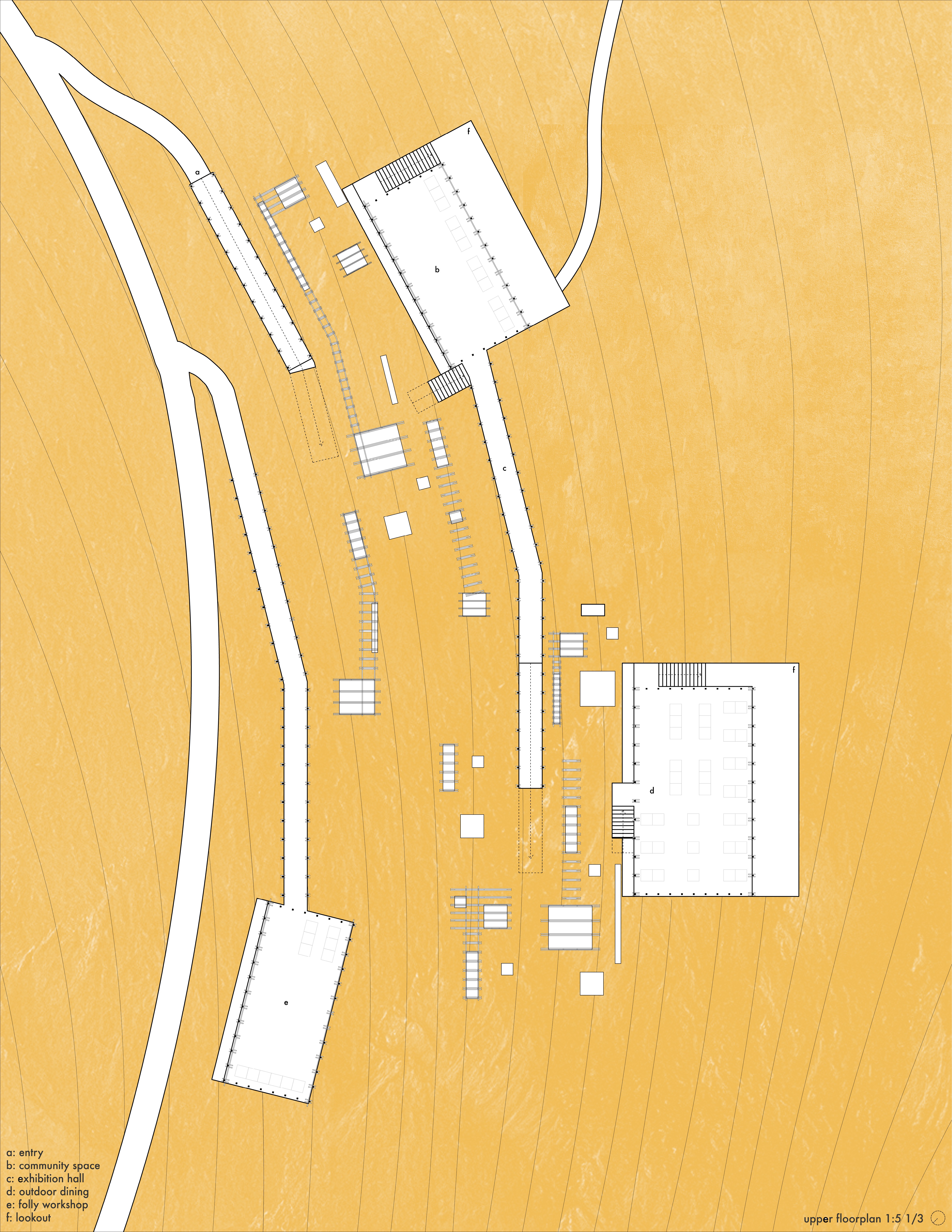 Chinati Discovery Center — Upper Floor Plan (originally at 1:5)