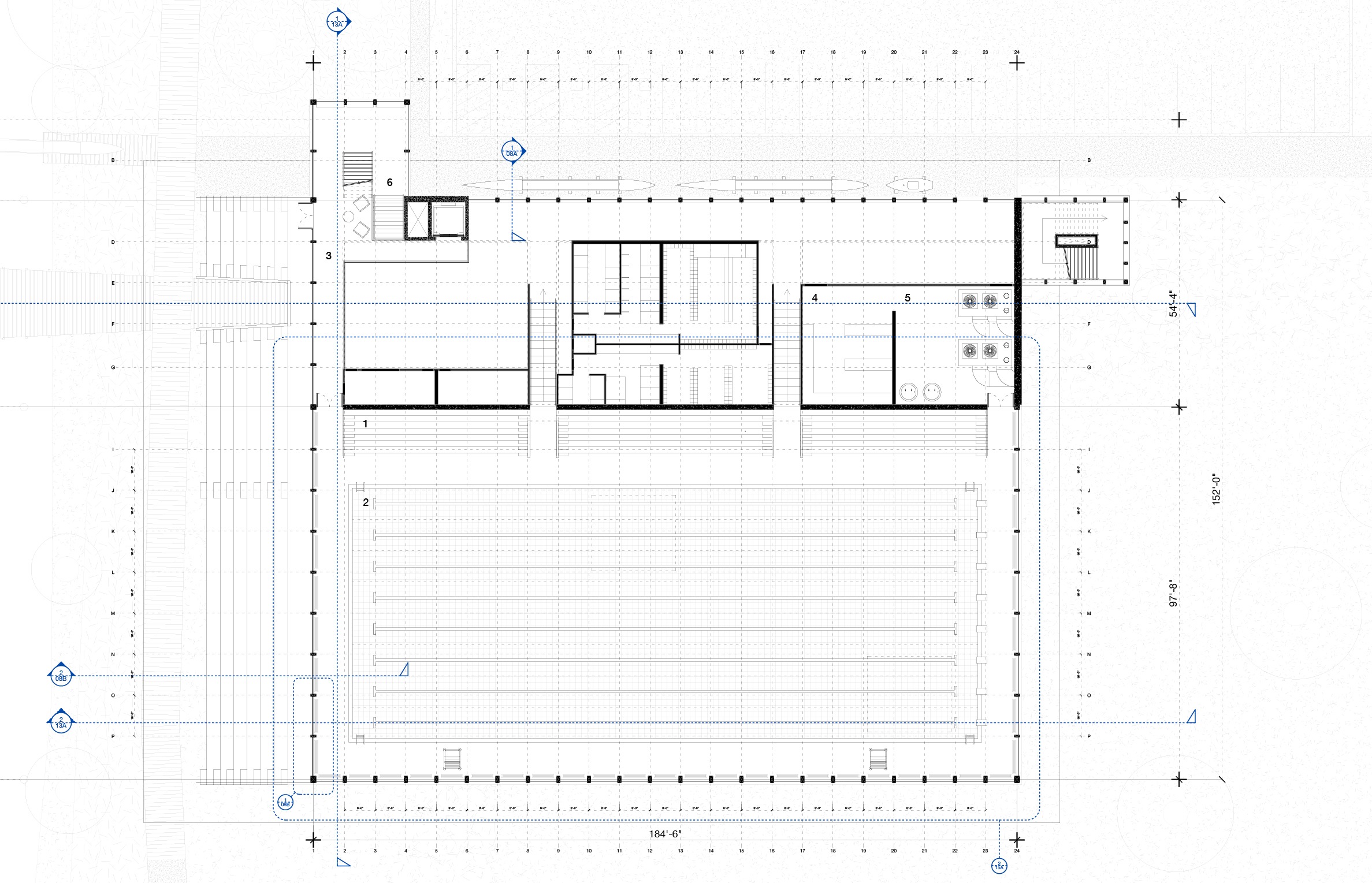 Steamboat Landing — Pool Level Plan (originally at 1/16)