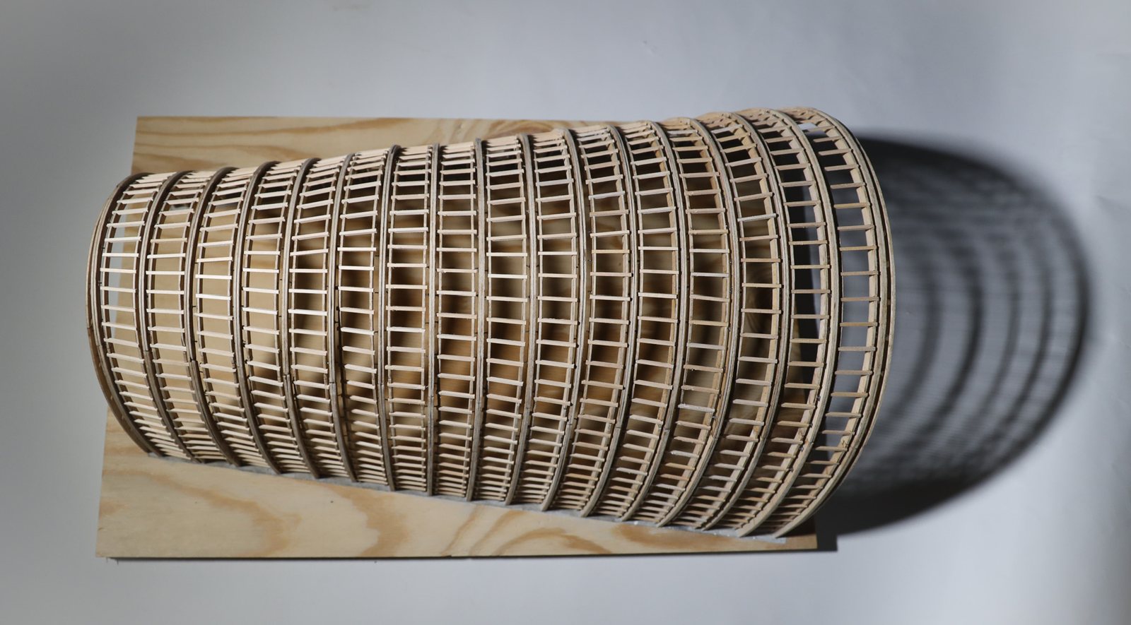 The Tianfu Agricultural Expo — At 1:128 scale, structural model is placed on a 2’ x 3’ base.